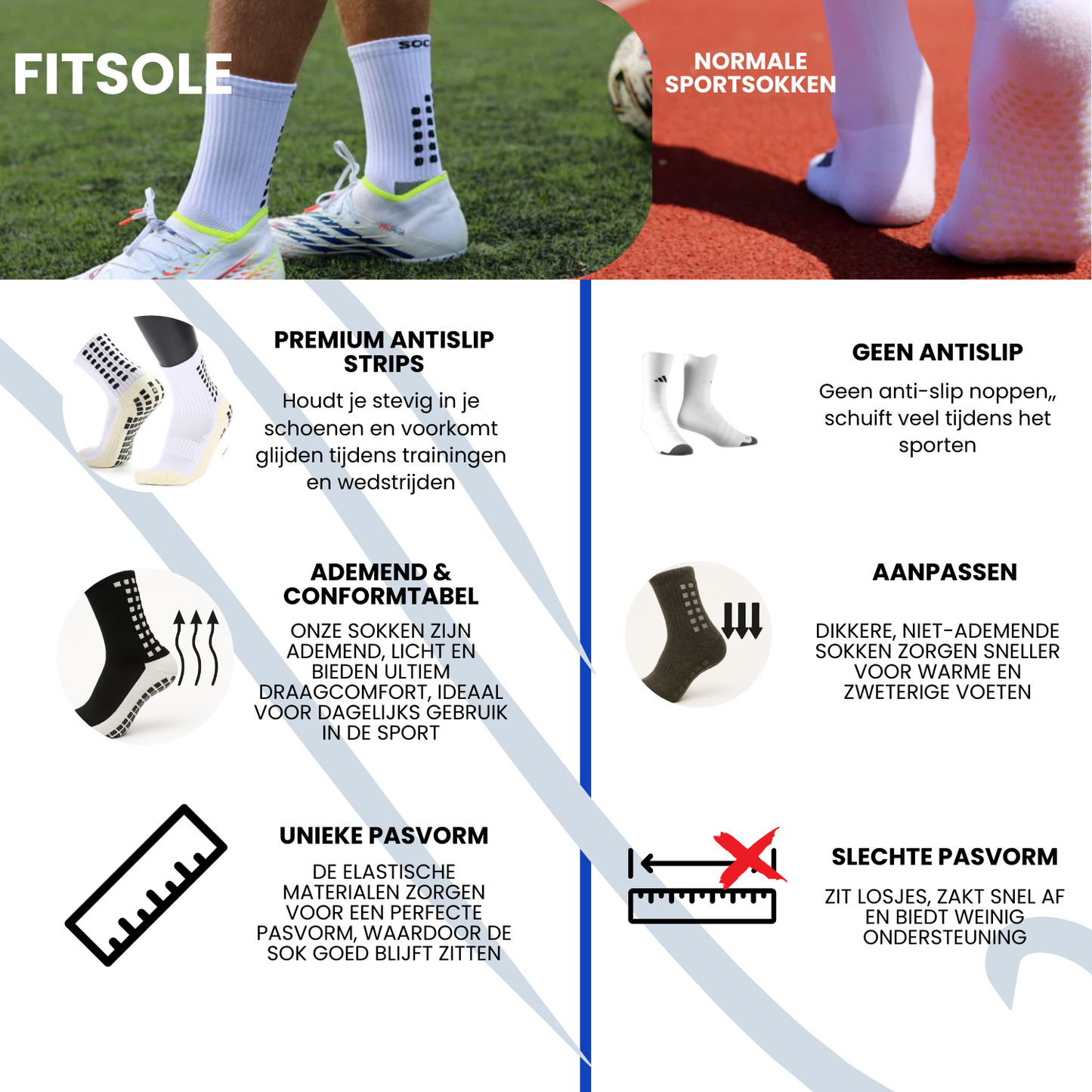 FitSole® Gripsokken | 1+1 Gratis! FitSole