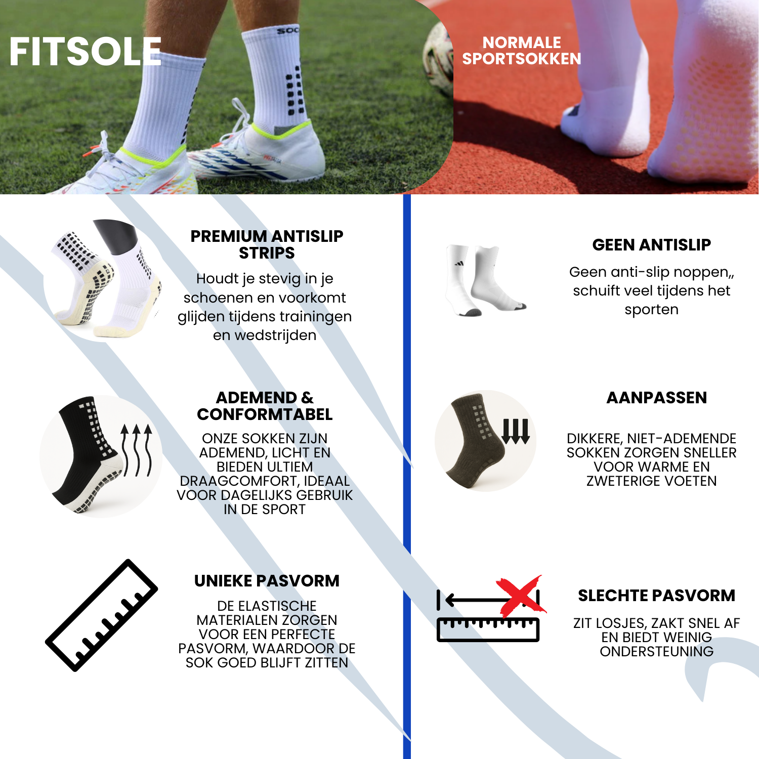 FitSole® Gripsokken | 1+1 Gratis! FitSole